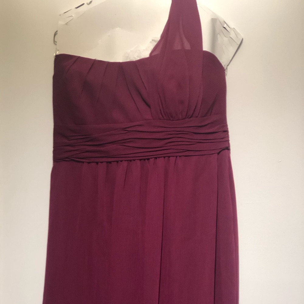 Priscilla of Boston asymmetrical chiffon dress
